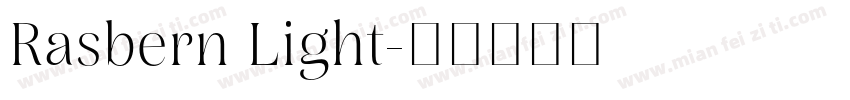 Rasbern Light字体转换